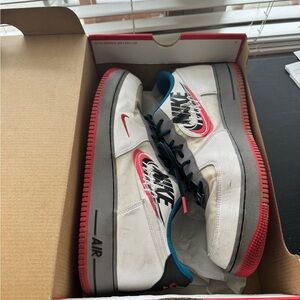 Nike Air Force 1 Low White Red Sneakers